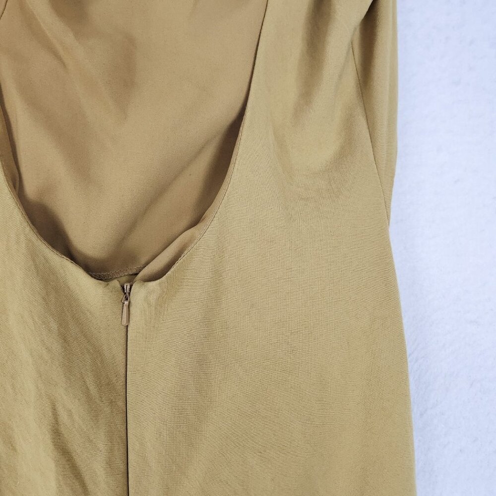 ASOS Mustard Yellow Draped Maxi Gown - Picture 12 of 15